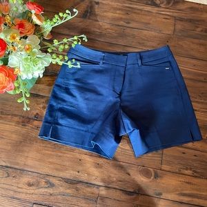 White House Black Market Stretch Shorts Size 0- Navy